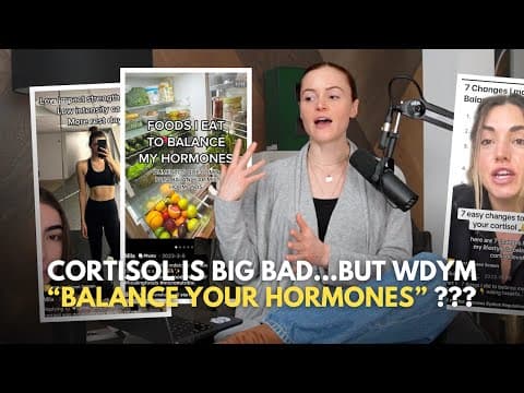 Is Cortisol Ruining Your Progress? And Wdym "balance Your Hormones"?