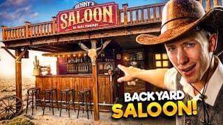 I Transformed My Backyard Into A Western Saloon!