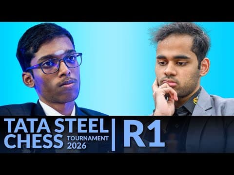Blunders & Brilliance | Erigaisi Vs Praggnanandhaa | Tata Steel Masters Round 1