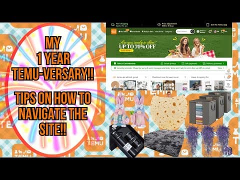 Temu Anniversary Special: Simple Tips For Site Navigation
