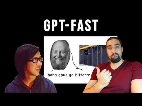 Gpt-fast - Blazingly Fast Inference With Pytorch (w/ Horace He)