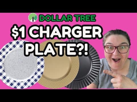 Amazing Dollar Tree Charger Plate Hacks & Diys