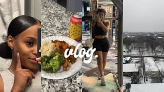Vlog: Atl Snow Days, My Hair Is Dry, Consistent Workouts, Date Night