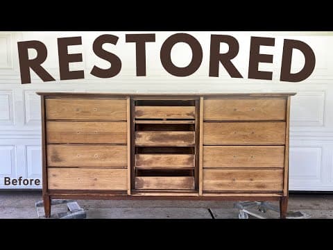 Mcm Dresser Restoration | Restoring A Mcm Dresser