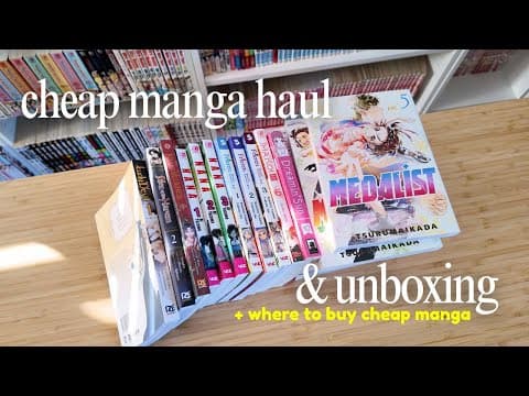 Manga Haul & Unboxing // Where To Buy Cheap Manga Online