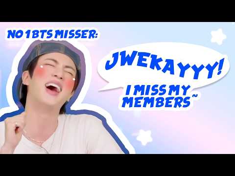 Jin Missing Bts Every Chance He Gets (try Not To Cry)