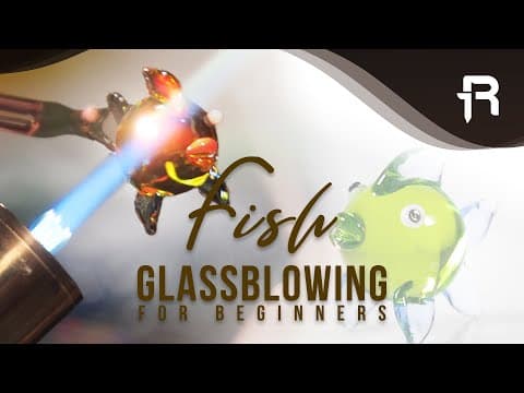 🔥 Fish Sculpture In Glass Blowing! Simple Project For Beginners!