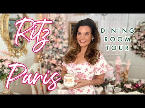 🎄ritz Paris Christmas ((in My Home)) Dining Room Tour🎄i Love Christmas Ep 28