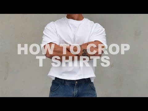 How To Crop A T-shirt | Easy