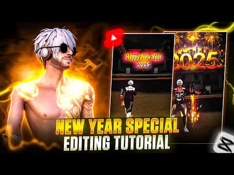 New Year Special Shorts Video Editing 🥳 || 2025 Specail Free Fire Editing Tutorial In Capcut 🎉