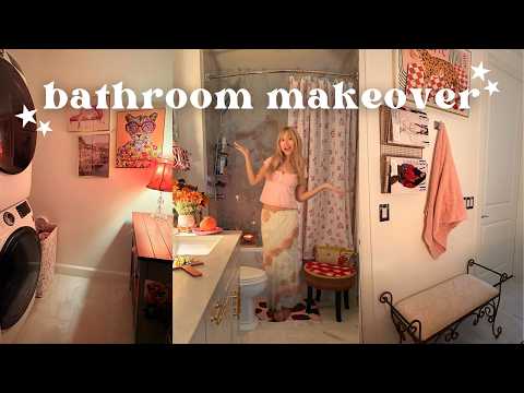 I MADE MY BORING BATHROOM FEEL DESIGNER (insane thrifted makeover)