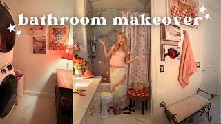 I MADE MY BORING BATHROOM FEEL DESIGNER (insane thrifted makeover)
