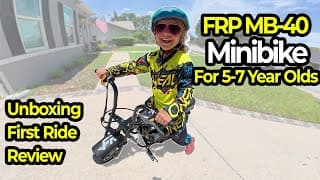 Kids Ride The Frp Mb40 Minibike!🔥 Unboxing + First Impressions (5 & 7 Year Old Pov)