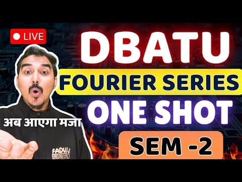 Fourier Series | Dbatu Maths 2 | Dbatu | Engineering First Year | Dbatu Supplementary Exam #dbatu