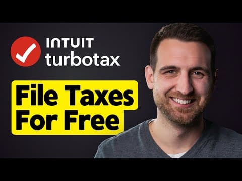 How To File Taxes For Free On Turbotax (2025-2026)