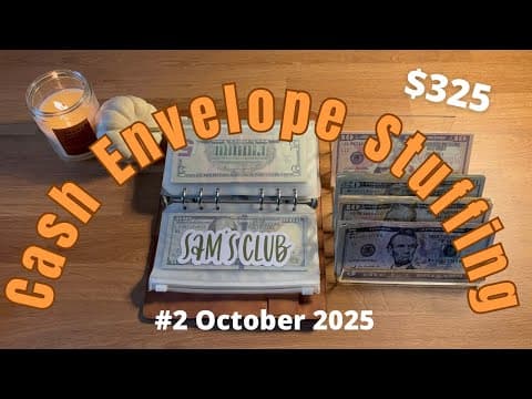 Cash Stuffing #2 October 2025 // Weekly Budget