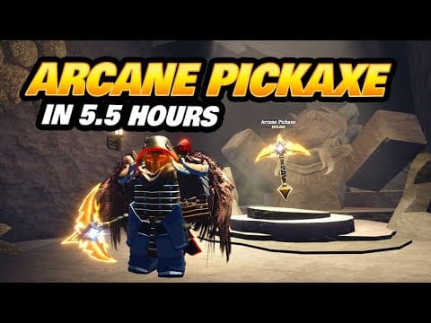 I Got The Arcane Pickaxe In 5.5 Hours (the Forge Roblox)