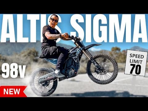 New 98v Altis Sigma – Faster & 3x More Power Than Sur Ron!