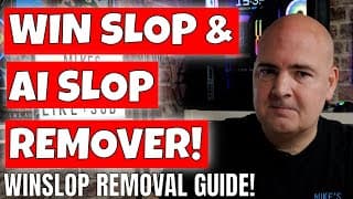 Make Windows 11 Better Remove Aislop And Windows Bloat With Winslop