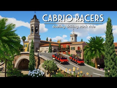 Planet Coaster 2 - Cabrio Racers (timelapse + Pov + Blueprint)