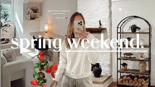 Spring Weekend 🌱 Getting My Life Together, Decorating Our Living Room, & Gardening!