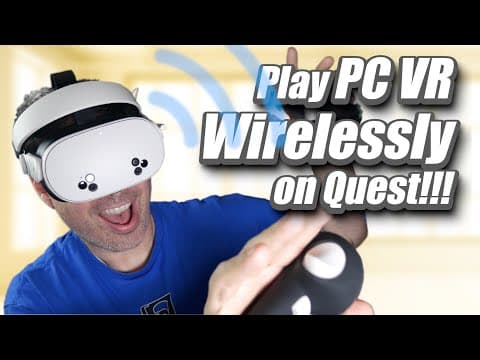 How To Play Pc Vr Wirelessly With Quest 2 Quest 3 & Quest 3s | Air Link Setup & Tutorial