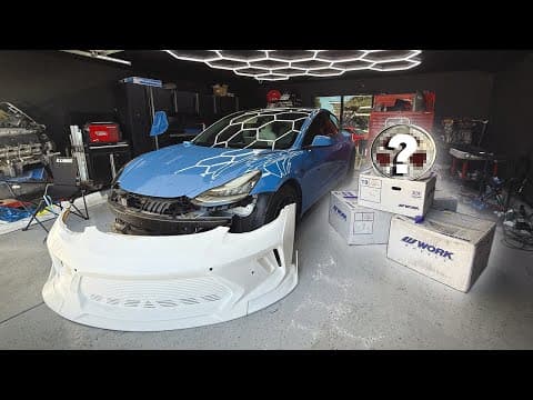 Tesla Drift Build $10,000 Wheel Reveal!