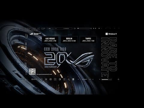Dare To Innovate - Ces 2026 Launch Event | Rog