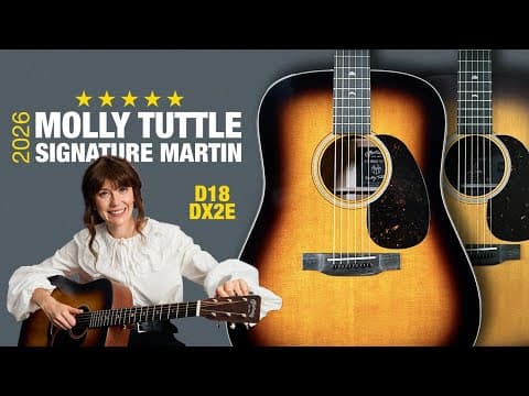New For 2026 – Molly Tuttle Martin Signatures (d-18 And Dx2e)