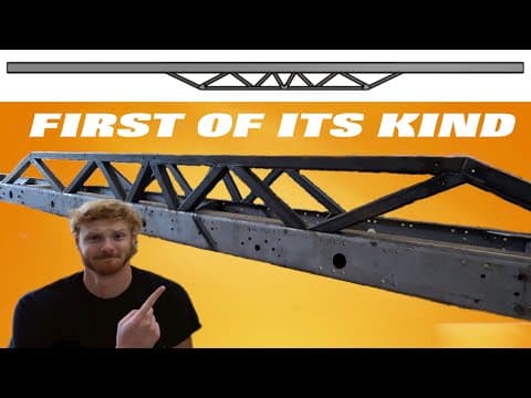 Welding A Truss To My Stretched Semi Truck Frame! Heavyhaul Toterhome