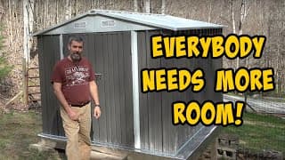 Patiowell 8x10 Metal Shed. Assembly And Review. Our New Chicken Coop Takes Shape.