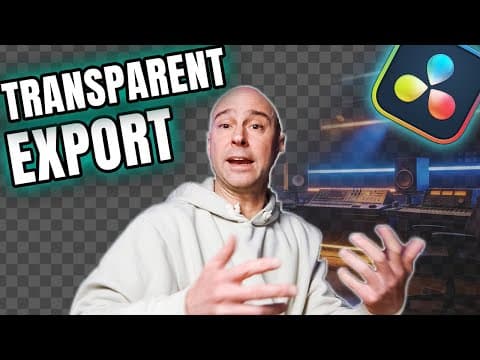 Export Transparent Video In Davinci Resolve (alpha Channel Explained!)