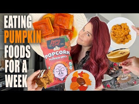 Eating Pumpkin Foods For An Entire Week! And It Was Wild!