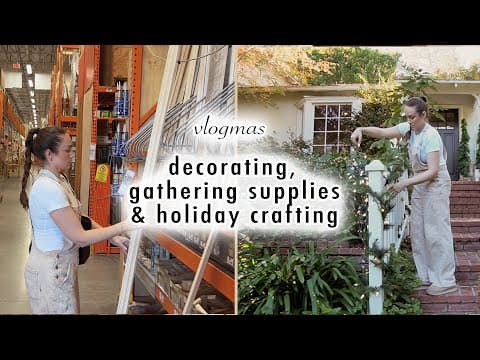 Decorating, Gathering Supplies & Crafting | Vlogmas Day 9 | Macenna Lee