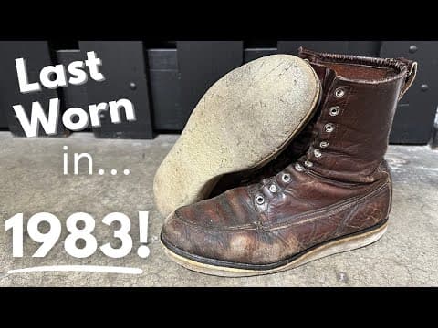 Vintage Red Wing Irish Setter Boot Restoration | Total Boot Makeover