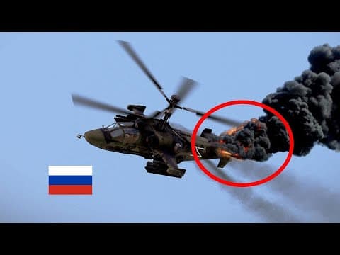 Russian Kamov Ka-50 Helicopter Shot Down By Ukrainian Military Missile