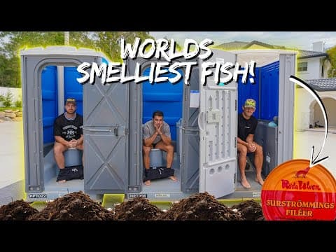 Eating The Worlds Smelliest Fish In A Portaloo!