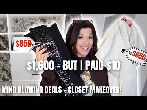 Crazy $5 Thrift Finds & Boston Closet Makeover!