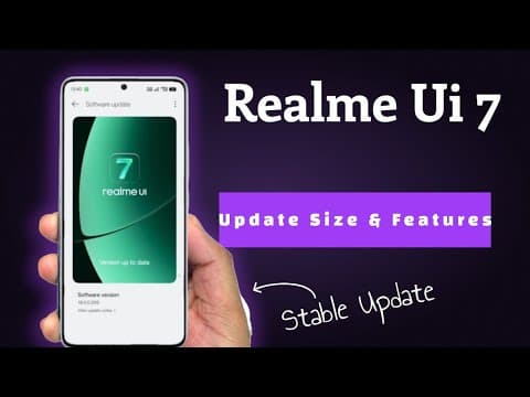 Realme Ui 7 Update Size & Features Review🚀🚀🔥🔥🔥