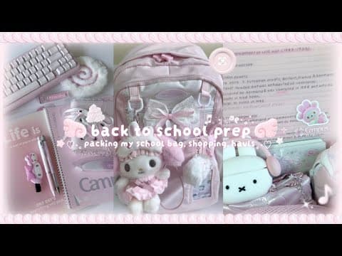 Back To School Prep 2025 ˚ʚ♡ɞ˚: Pinterest School Girl, Packing My School Bag, Shopping, Hauls