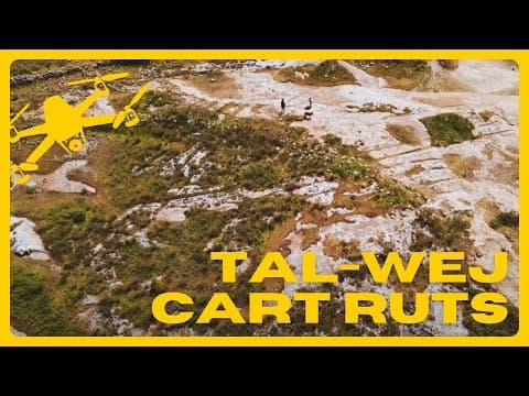 Cart Ruts At Tal-wej, Malta - Drone Video