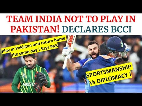Team India Not To Play In Pakistan |bcci | Should India Pak Matches Be Held ? How Icc Can Manage?
