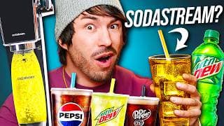 Blind Soda Taste Test - Sodastream Vs Bottle Vs Fountain