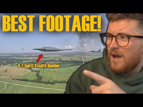 Amazing Footage Of The B-2 Spirit Stealth Bomber In Flight - Royal Marine Reacts