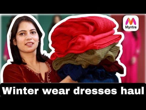 Winter Dresses Haul From Myntra |woollen Dresses Haul |tipstotop By Shalini #myntrahaul