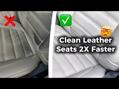 How to Clean Leather Car Seats 2X FASTER (Simple Trick!)