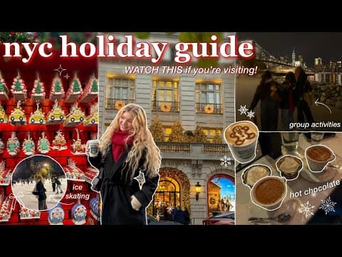 The Perfect Nyc Holiday Itinerary 🎄local Recs + Viral Tourist Stuff Worth Doing *pinterest Inspired*