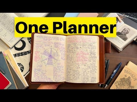 How to Fit Your Entire Life Into One Planner