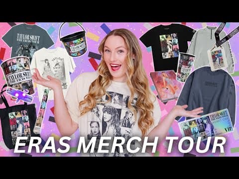 My Entire Eras Tour Merch Collection 2023-2024⭐️ Vip Box, Blue Crewnecks, Eras Tour Film, Bracelets