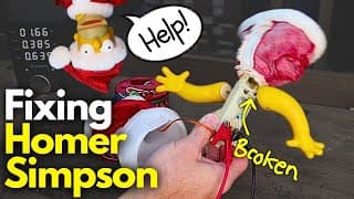 Designing And 3d Printing Replacement Parts To Fix A Gemmy 2002 Homer Simpson Singing & Dancing Toy